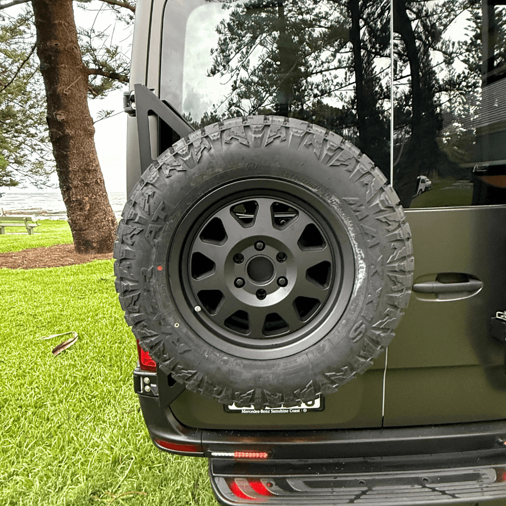 Spare Tyre Holder on Mercedes Sprinter